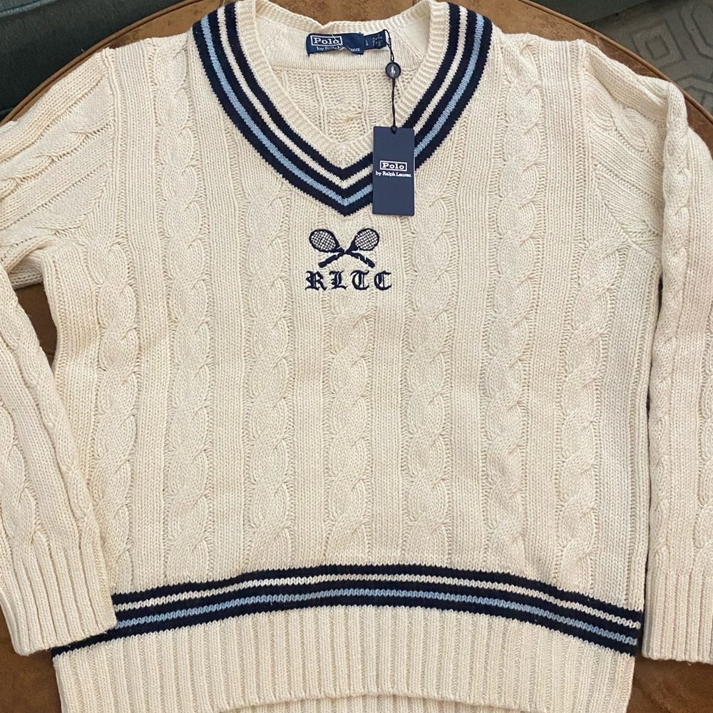 Polo Ralph Lauren Cable-Knit Logo Sweater - Picture 9 of 15